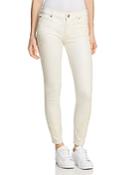 True Religion Halle Mid Rise Skinny Jeans In Shiny Pearl