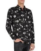 The Kooples Wild Roses Regular Fit Button-down Shirt