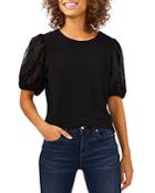 Cece Lace Sleeve Knit Top