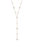 14k Yellow Gold Textured Disc Y Necklace, 18 - 100% Exclusive