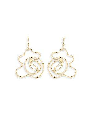 Natori 14k Yellow Gold Large Sakura Hoop Earrings