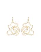 Natori 14k Yellow Gold Large Sakura Hoop Earrings