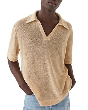 Sefr Mate Short Sleeve V Neck Linen Shirt