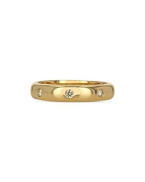 Rachel Reid 14k Yellow Gold Diamond Accent Band Ring