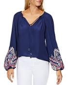 Ramy Brook Shanese Embroidered Top