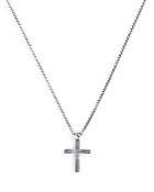 Degs & Sal Sterling Silver Cross Necklace, 12