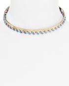 Rebecca Minkoff Whipstitch Collar Necklace