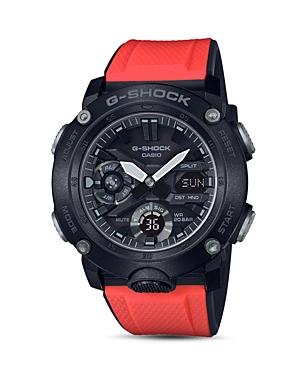 G-shock Analog-digital Red Strap Watch, 48.7mm