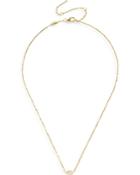 Baublebar Basirah Cubic Zirconia Evil Eye Charm Collar Necklace In 18k Gold Plated Sterling Silver, 16-19