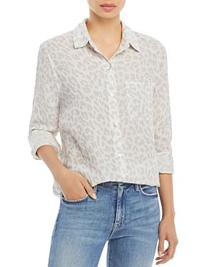 Rails Ellis Giraffe Print Cotton Shirt