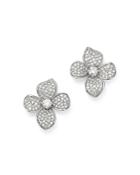 Bloomingdale's Diamond Statement Flower Earrings In 14k White Gold, 2.0 Ct. T.w. - 100% Exclusive