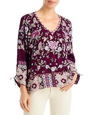 Johnny Was Terraine Embroidered Blouse