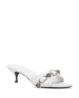 Balenciaga Women's Cagole Kitten Heel Sandals
