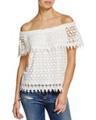 Velvet By Graham & Spencer Off-the-shoulder Lace Top - 100% Bloomingdale's Exclusive