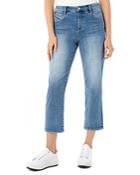 Liverpool Los Angeles High-rise Slant-pocket Cropped Jeans