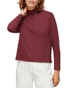Whistles Relaxed Mock Neck Tee