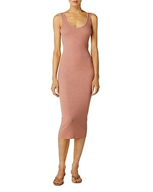 Enza Costa Silk Ribbed Cardigan Dress