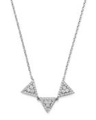 Bloomingdale's Diamond Triple-triangle Pendant Necklace In 14k White Gold, 0.30 Ct. T.w. - 100% Exclusive