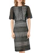 Phase Eight Alison Sequined Graphic Sheath Dress