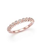 Diamond Band Ring In 14k Rose Gold, .20 Ct. T.w.