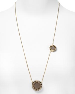 House Of Harlow 1960 Khaki Double Sunburst Necklace, 26