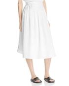 Vince Stitch Pleating Wrap Skirt