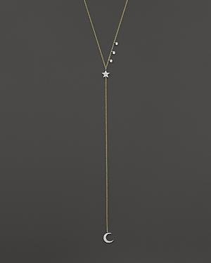 Meira T 14k Yellow Gold Star & Moon Lariat Necklace With Diamonds, 18 - Bloomingdale's Exclusive