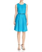 Calvin Klein Belted Lace Dress