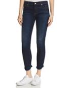 7 For All Mankind Ankle Skinny Jeans In Midnight Moon