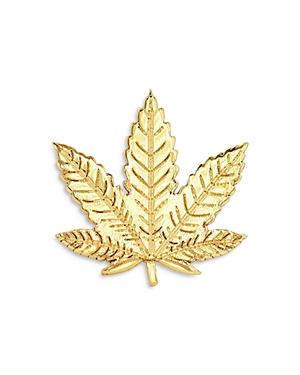 Zoe Lev 14k Yellow Gold Leaf Stud Earring