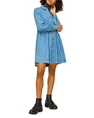 Whistles Chambray Mini Dress