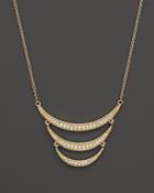 Diamond Crescent Pendant Necklace In 14k Yellow Gold, .30 Ct. T.w. - 100% Exclusive