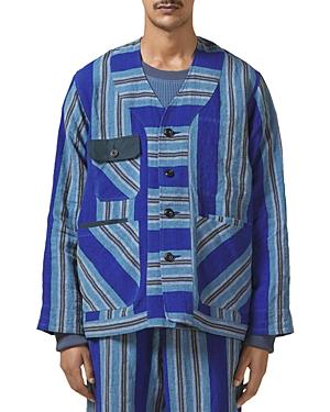 Nicholas Daley Relaxed Fit Linen Shirt Jacket