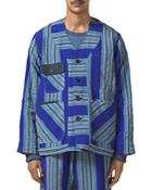 Nicholas Daley Relaxed Fit Linen Shirt Jacket