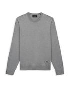 The Kooples Cotton Solid Crewneck Sweater