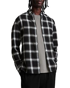 Allsaints Windham Slim Fit Plaid Long Sleeve Shirt
