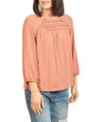 Daniel Rainn Shirred Top