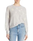 Aqua Star Print Cashmere Sweater - 100% Exclusive
