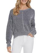 Dkny Ribbed Dropped-shoulder Sweater