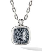 David Yurman Albion Pendant In Sterling Silver With Snowflake Obsidian