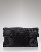 Sondra Roberts Bugle Beaded Fold-over Clutch