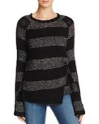 Pam & Gela Offset Stripe Sweater