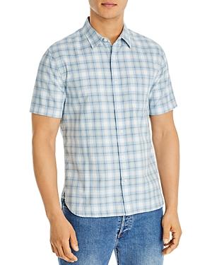 Vince Moonlit Shadow Plaid Short Sleeve Shirt
