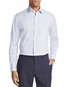 Emporio Armani Dotted Pinstripe Regular Fit Button-down Shirt