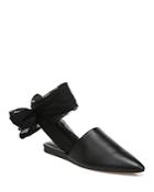 Vince Women's Cruise Pointed Ankle Tie Flats