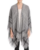 Eileen Fisher Plaid Fringe Wrap - 100% Bloomingdale's Exclusive