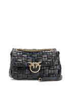 Pinko Love Classic Puff Maxi Weave Shoulder Bag