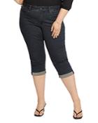 Nydj Plus Marilyn Cropped Cuffed Jeans In Tilton