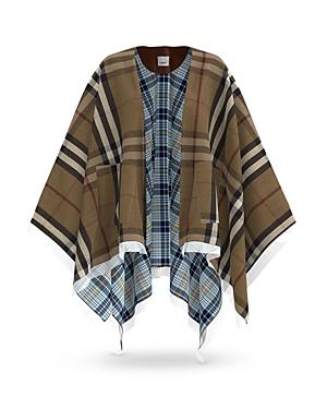Burberry Reversible Check Wool Cape