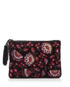 Loeffler Randall Embroidered Suede Tassel Pouch
